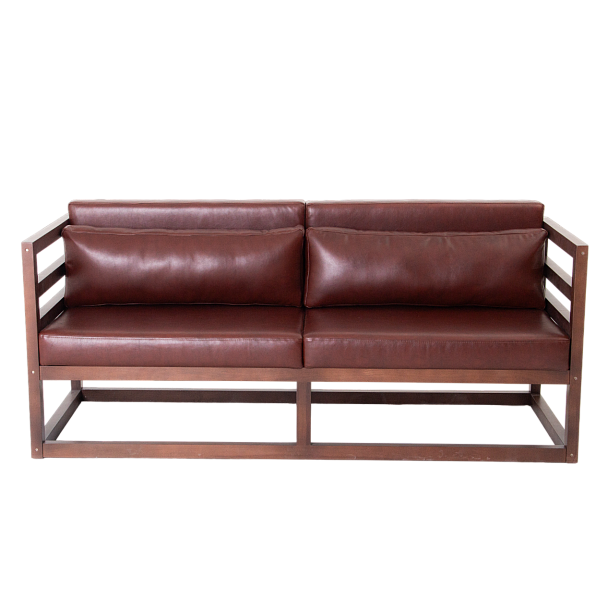 Диван лофт Магнус мини, экокожа Brown - Вид 3