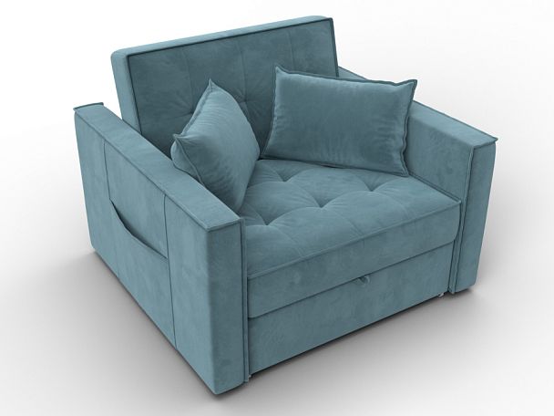 Кресло-кровать Лига-104 (80) Велюр бирюзовый - Вид 6
