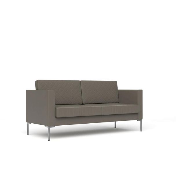 Диван 3-местный Мальта / Malta malta-3 экокожа серо-коричневая CN6 - Вид 1