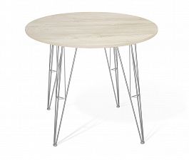 Стол Sheffilton SHT-TU10/80 ЛДСП хром лак/дуб беленый - Фото предпросмотра