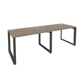 Onix Рабочая станция на О-образном м/к O.MO-RS-2.2.8 Тиквуд темный/Антрацит металл 2360*800*750 - Фото предпросмотра