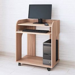 Стол компьютерный Грета-10 (700*820*450) ясень шимо/дуб сонома - Фото предпросмотра