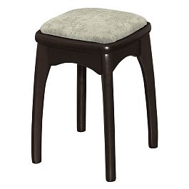 Табурет с фигурной ножкой / мягкий / бочонок Н Венге (Лак),FRESCA DOVE - Фото предпросмотра