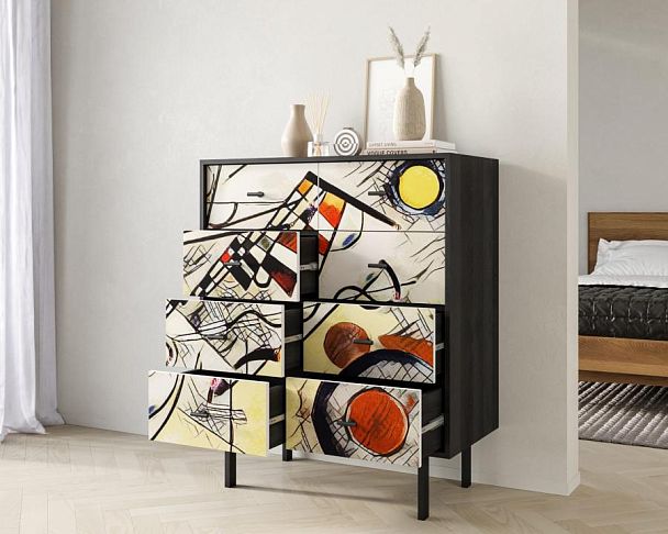 Комод на восемь ящиков Emerson by Kandinsky арт EM20/Print_01 - Вид 2