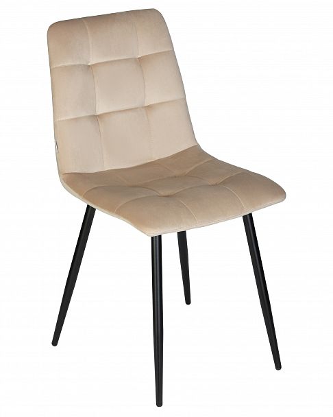 Стул обеденный DOBRIN CHILLY (Бежевый Holland 07, основание черный) - Вид 7