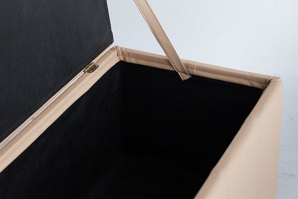 Банкетка-сундук Лонг бежевая - Вид 3