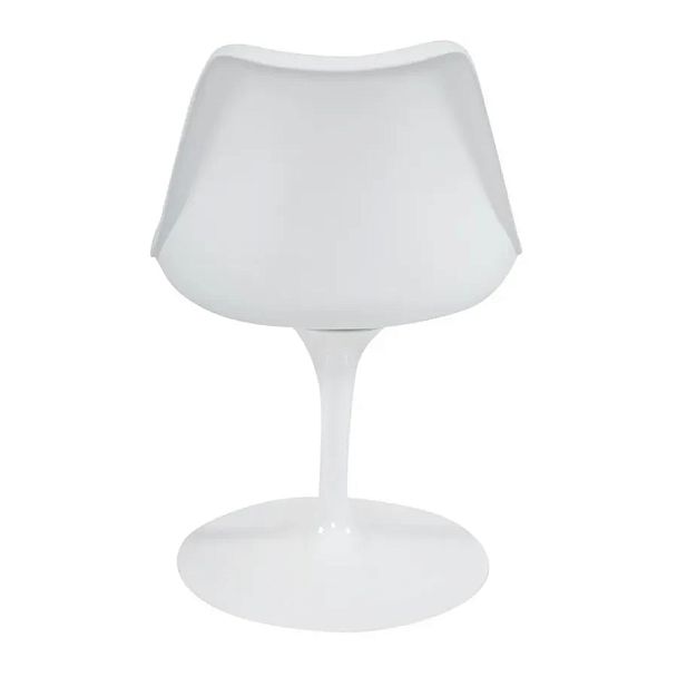Стул Тулип Фэшн Чаир/Tulip Fashion Chair (мод.109)/1 шт. в упаковке, металл/пластик/PU, белый / красный - Вид 3