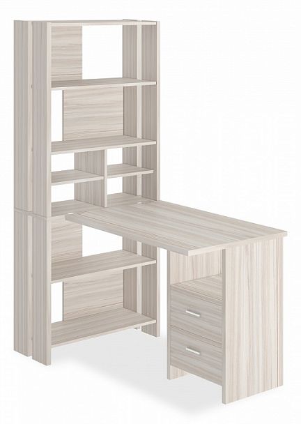 Стол компьютерный Домино Лайт СТЛ-ОВХ+С100Прям Карамель - Вид 1