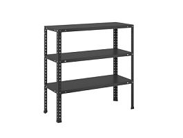 Стеллаж ES 75KD/75x30/3 Black - Фото предпросмотра