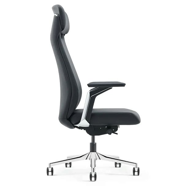 Кресло HAWASAN (ХАВАСАН) PREMIUM EX-830 X-ONE, синхромеханизм, алюминий, экокожа, черное, 533239 - Вид 5