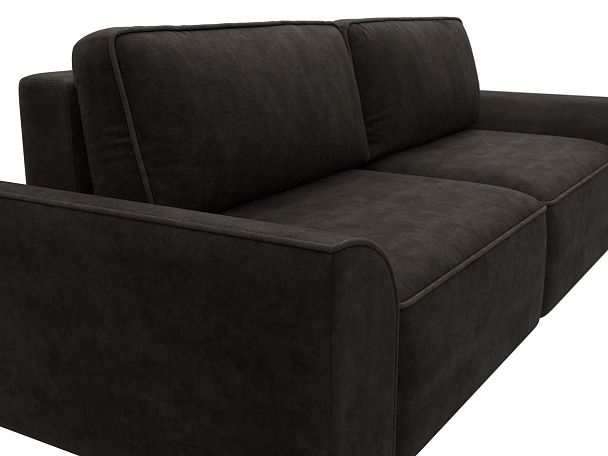 Диван прямой Лига-048 НПБ Велюр коричневый - Вид 4