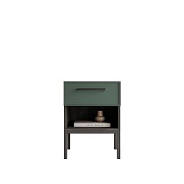 Тумбочка с верхним ящиком Nicole арт NEM11G Зеленый - Фото предпросмотра