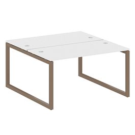 Metal System Quattro Р. ст. на О-образном м/к 50БО.РАС-СП-2.3 Белый/Мокко металл 1400*1475*750 - Фото предпросмотра