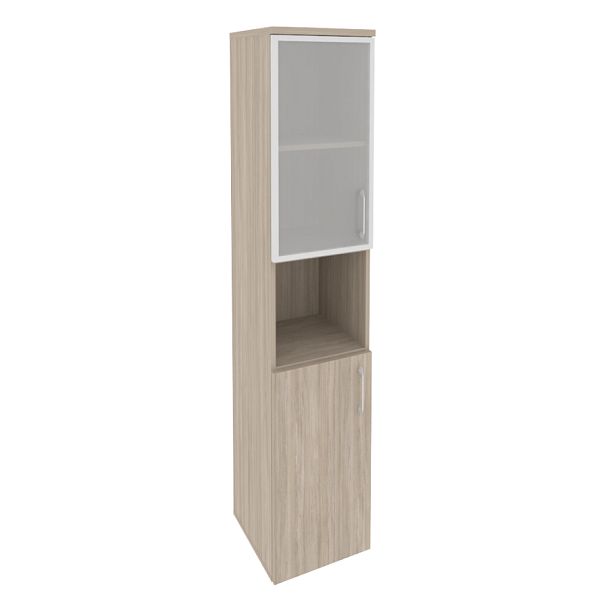 Onix Шкаф высокий узкий левый O.SU-1.4 R (L) Дуб аттик 400*420*1977 - Вид 1