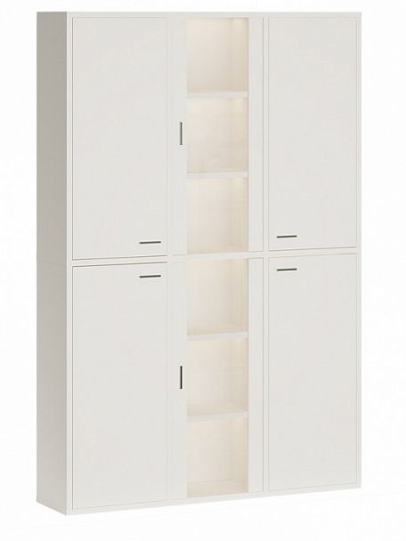 Шкаф-витрина Домино СУ(ш3в2)+4ФГ+2ФС Белый - Вид 1