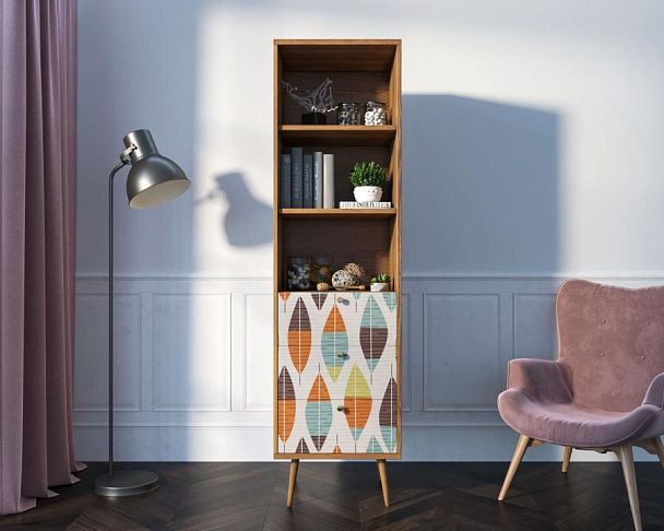 Стеллаж с ящиками Berber принт 48 арт BB45/Print_48 - Вид 4