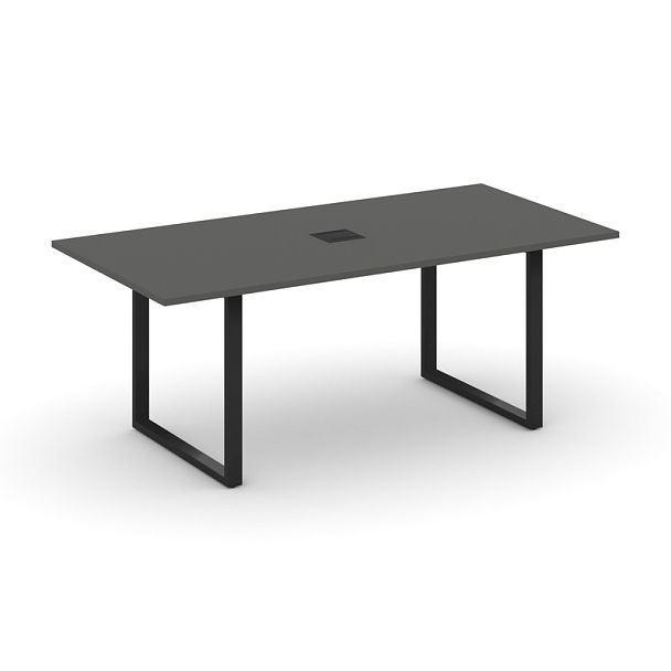 Style Project Direct Direct Стол переговорный SN-6O.SPRG-198 Антрацит/Металл Черный 1980*980*750 - Вид 1