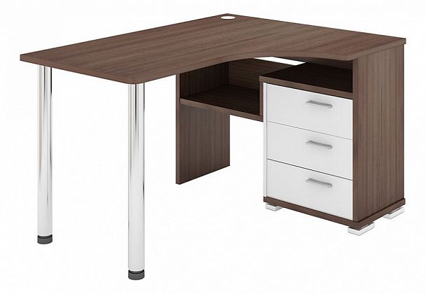 Стол письменный Домино СР-132С Белый/Шамони правый - Вид 1