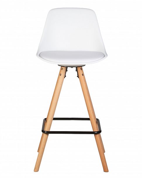 Стул полубарный DOBRIN RONNI (ножки светлый бук, белый (ZL-W-02)) - Вид 6