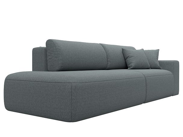 Диван прямой Лига-036 НПБ Модерн подлокотник справа Рогожка серый - Вид 3