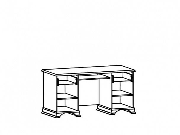 Стол компьютерный Кентаки S132-BIU 2D2S - Вид 2