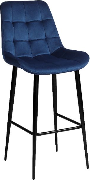 Комплект барных стульев Эйден, Confetti blue/черный, 2 шт. - Вид 3