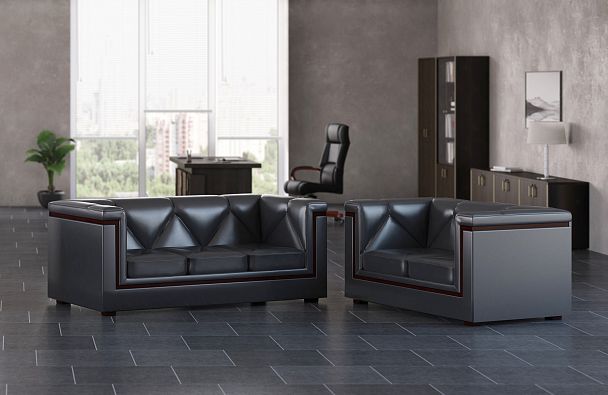 Кресло Dexter 119x89x82 чёрный - Вид 2