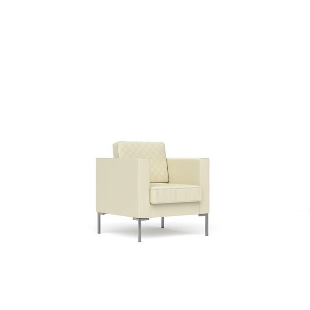 Кресло  Мальта / Malta malta-1 экокожа светло-бежевая CN1112 - Вид 1