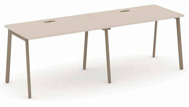 Рабочая станция на 2 места "ESTETICA" ES.RS-2.2-LP Капучино - Вид 1