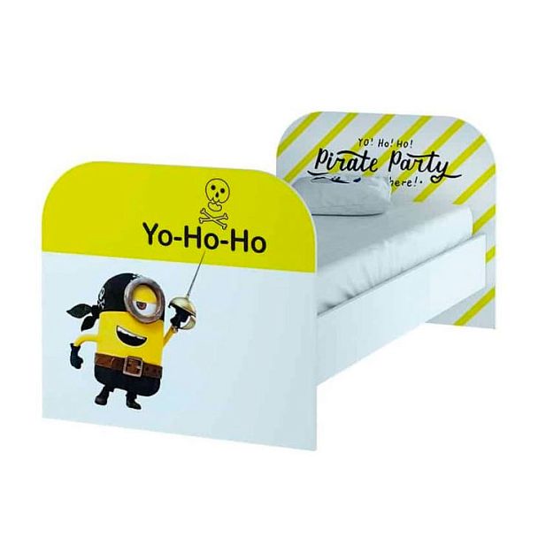 Детская "Тойс КР-08" (1832х800х900) белый/ Minions - Вид 1