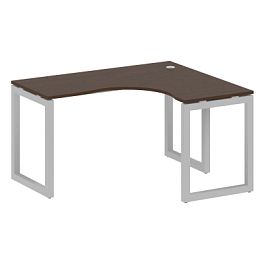 Metal System Quattro Стол криволинейный правый на О-образном м/к 50БО.СА-3 (R) Венге/Серый металл 1400*1200*750 - Фото предпросмотра