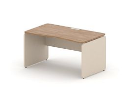 RAC002-14x8 ACCORD Стол симметричный, без заглушек 1400х800х735 Акация Шеффилд/Кашемир - Фото предпросмотра