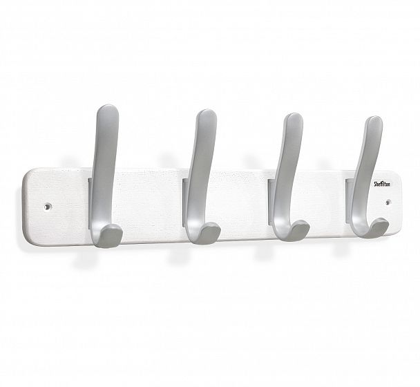 Вешалка Sheffilton SHT-WH20 настенная беленый/серебро - Вид 2