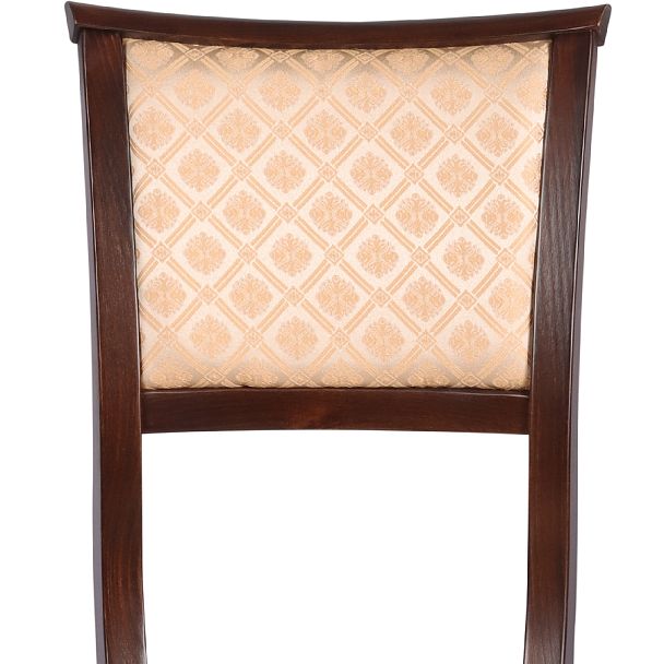 Стул деревянный с мягким сиденьем Камир Темный орех/Бежевый жаккард - Вид 7