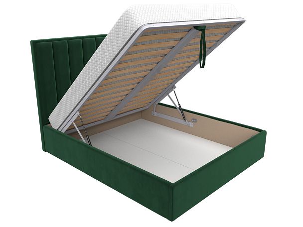 Интерьерная кровать Афродита 160 (полностью велюр зеленый) - Вид 6