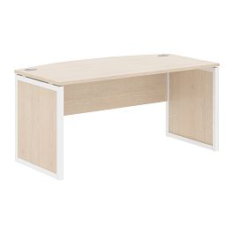 Стол руководителя XQPET 169 Бук Тиара/Белый 1600х867х750 XTEN-QP - Фото предпросмотра