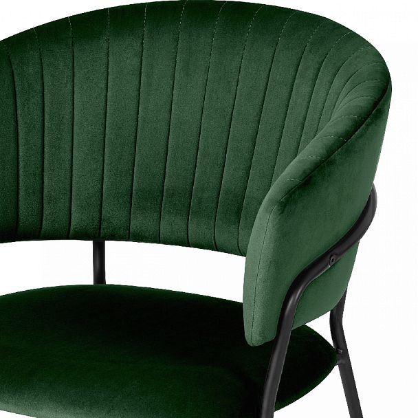 Комплект кухонных стульев Даксон зеленый велюр/черный, 4 шт. - Вид 6