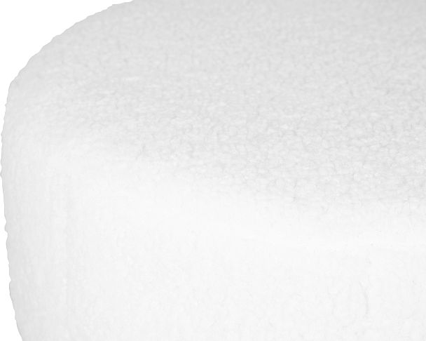 Пуф DOBRIN DANNY BLACK (белый букле (13)) - Вид 2