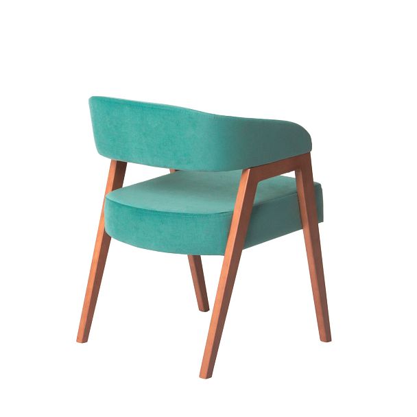 Стул Ricco, велюр Velutto 43, ножки бук морилка светлый орех - Вид 4