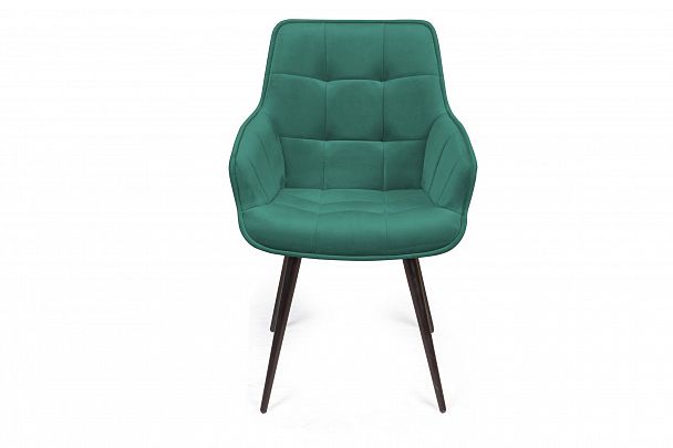 Стул Capri  поворотный 360 градусов, бархат зеленый 19 / опора конус - Вид 3