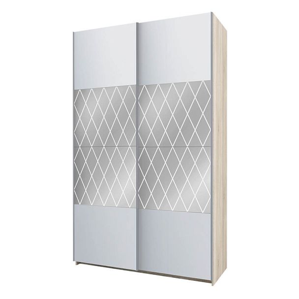 Fortune-14 1600х2300х650 сонома/сонома+белый+з.№5 - Вид 1