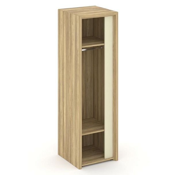 Корнер Гардероб узкий левый COR.GB-2 (L) Гикори Песочный/Ваниль 600*600*2000 - Вид 2