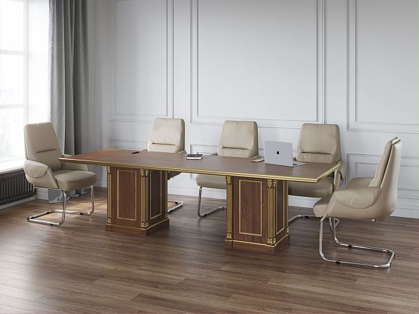 Стол для переговоров Vienna 280x90x78 орех - Вид 7