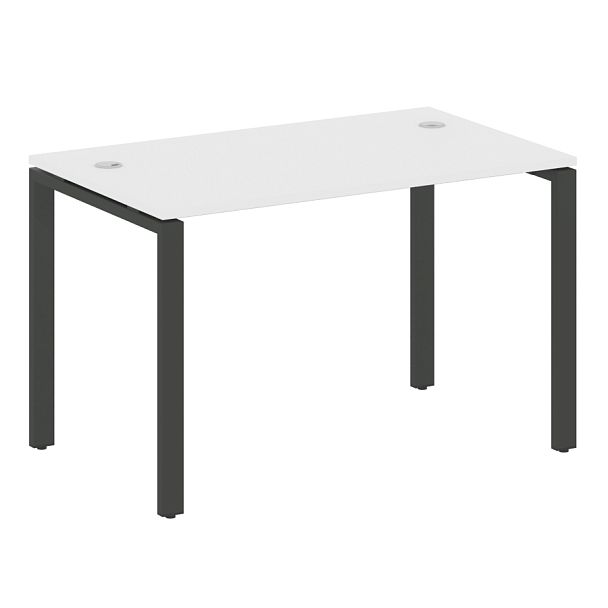 Metal System Стол письменный на П-образном м/к БП.СП-2 Белый/Антрацит металл 1200*720*750 - Вид 1