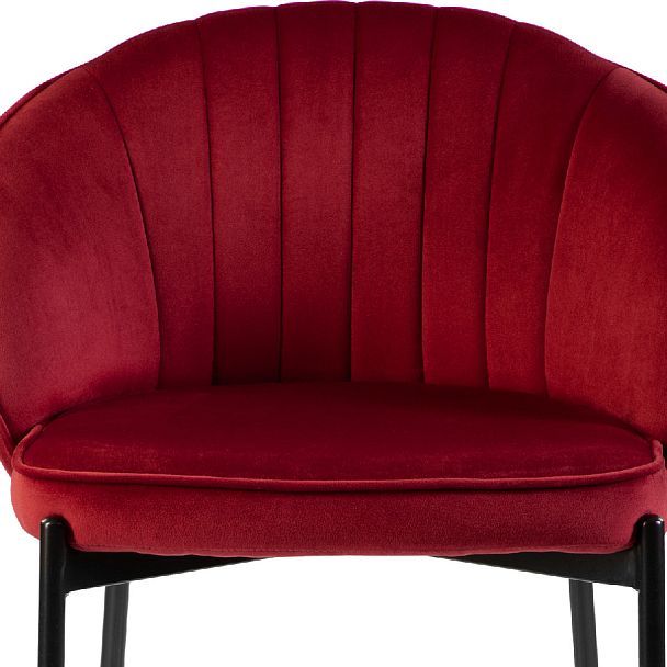 Комплект полубарных стульев Миэль бордовый/черный, 4 шт. - Вид 7