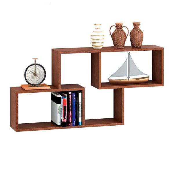 Полка навесная ПН-3 (1050х600х180) снято с про-ва итальянский орех/итальянский орех - Вид 1