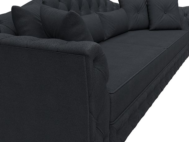 Диван прямой Артис Искусственная замша серый - Вид 4