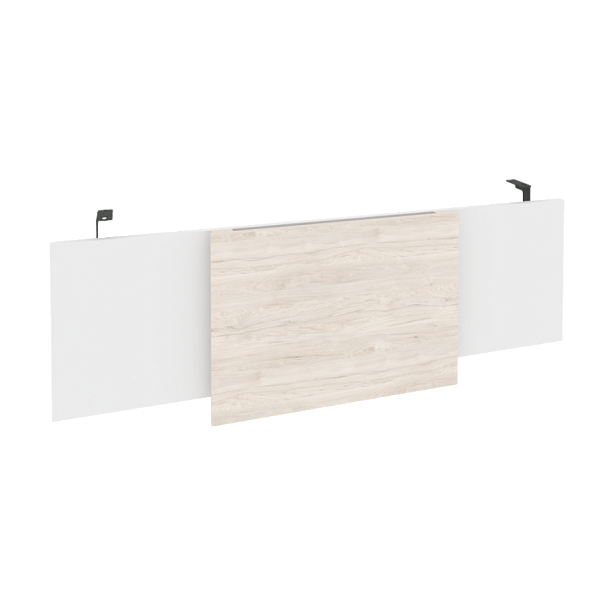 Onix Direct Царга стола руководителя O.M-CSR-4 Белый бриллиант/Денвер светлый/Антрацит металл 1340*450*54 - Вид 1