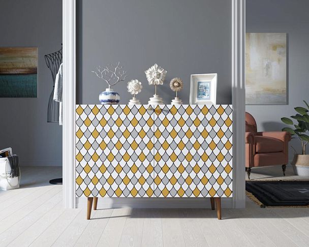 Комод Berber две дверки 22 принт арт BB04/Print_22 - Вид 4