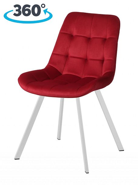 Комплект стульев поворотных Эйден М, Confetti bordo/белый, 3 шт. - Вид 1